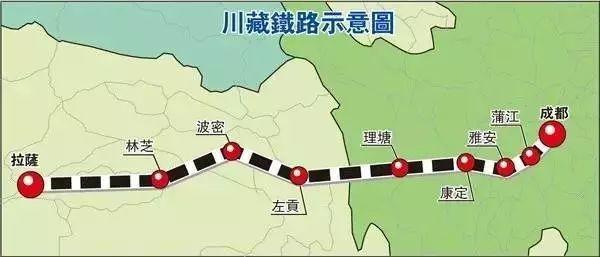 川藏铁路最新线路图，重塑西部巨龙交通网