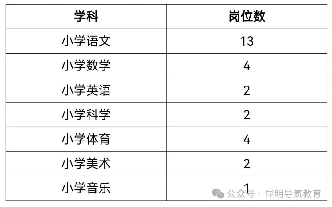 麒麟区小学最新招聘公告概览